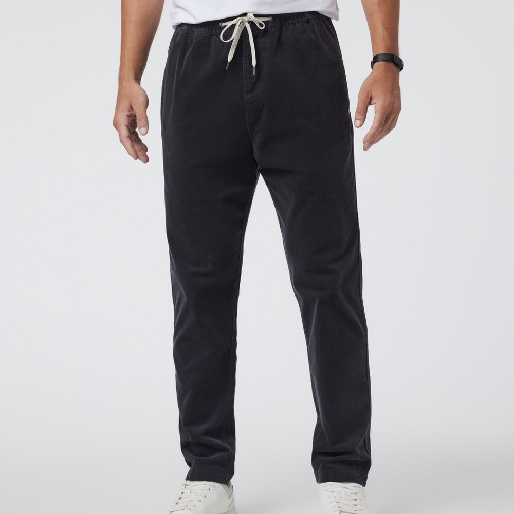 Vuori Optimist Pant Men's Corduroy Pants Charcoal Grey Small